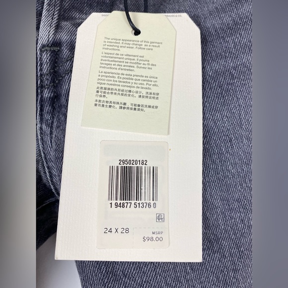 New Levi's® Premium 501® Skinny High Rise Women’s Jeans Dark Wash Black 24 x 28 - Picture 11 of 11
